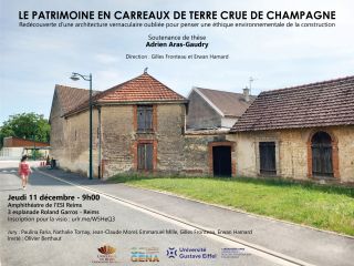 Soutenance de thèse - Le patrimoine en carreaux de terre crue de Champagne